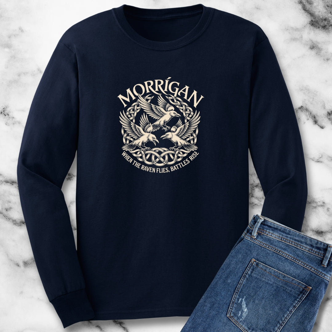 Morrigan Ravens Irish Mythology Unisex Long Sleeve Tee