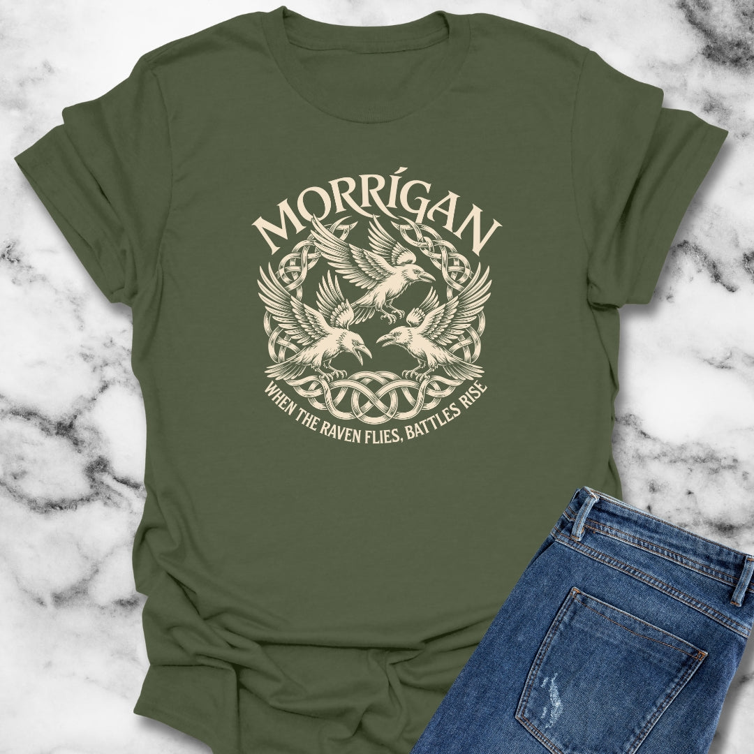 Morrigan Ravens Irish Mythology T-Shirt