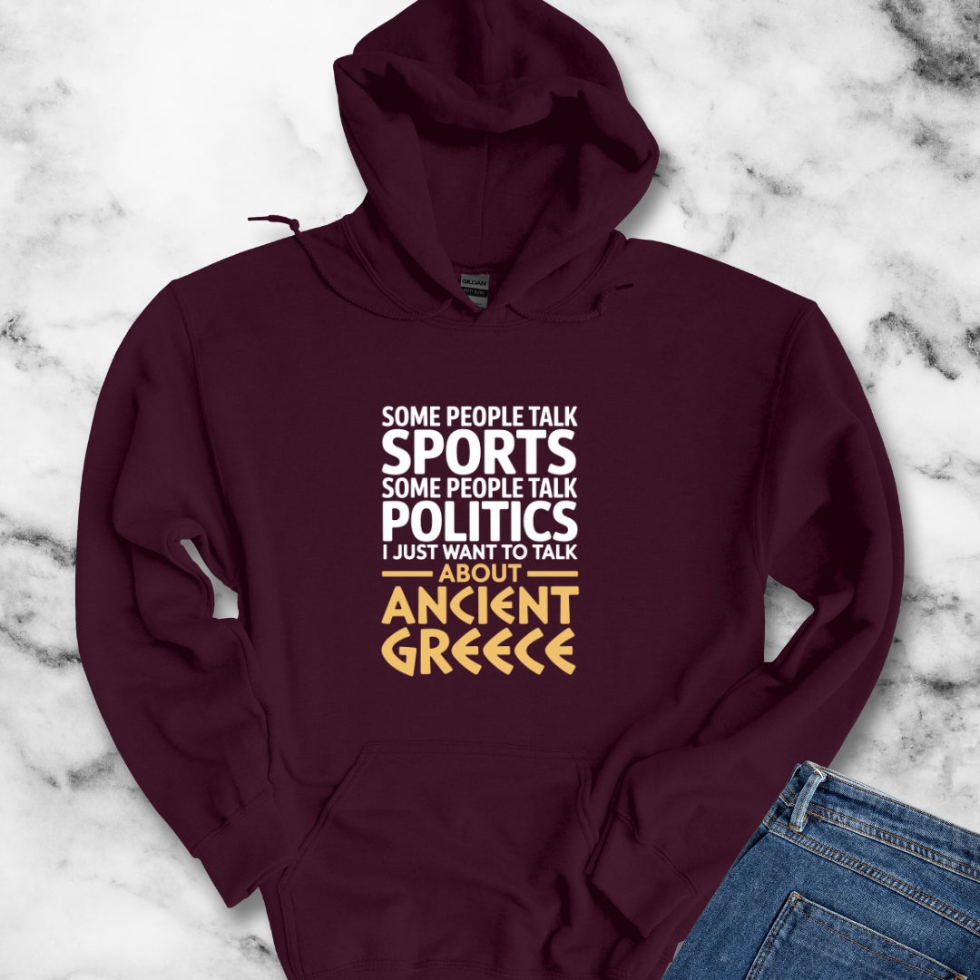 I Want to Talk About Ancient Greece Unisex Heavy Blend™ Hooded Sweatshirt