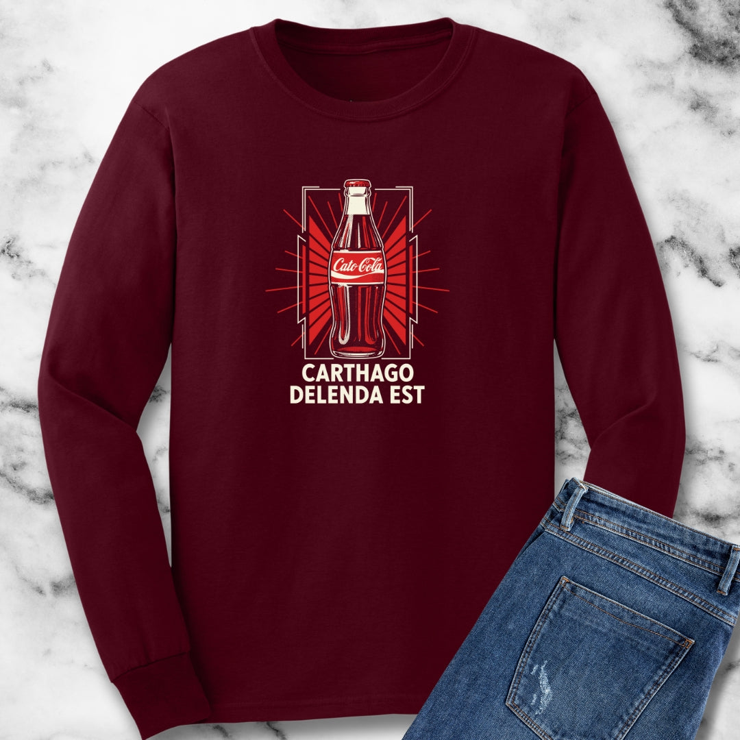 Cato Cola Carthage Delenda Est Long Sleeve Tee