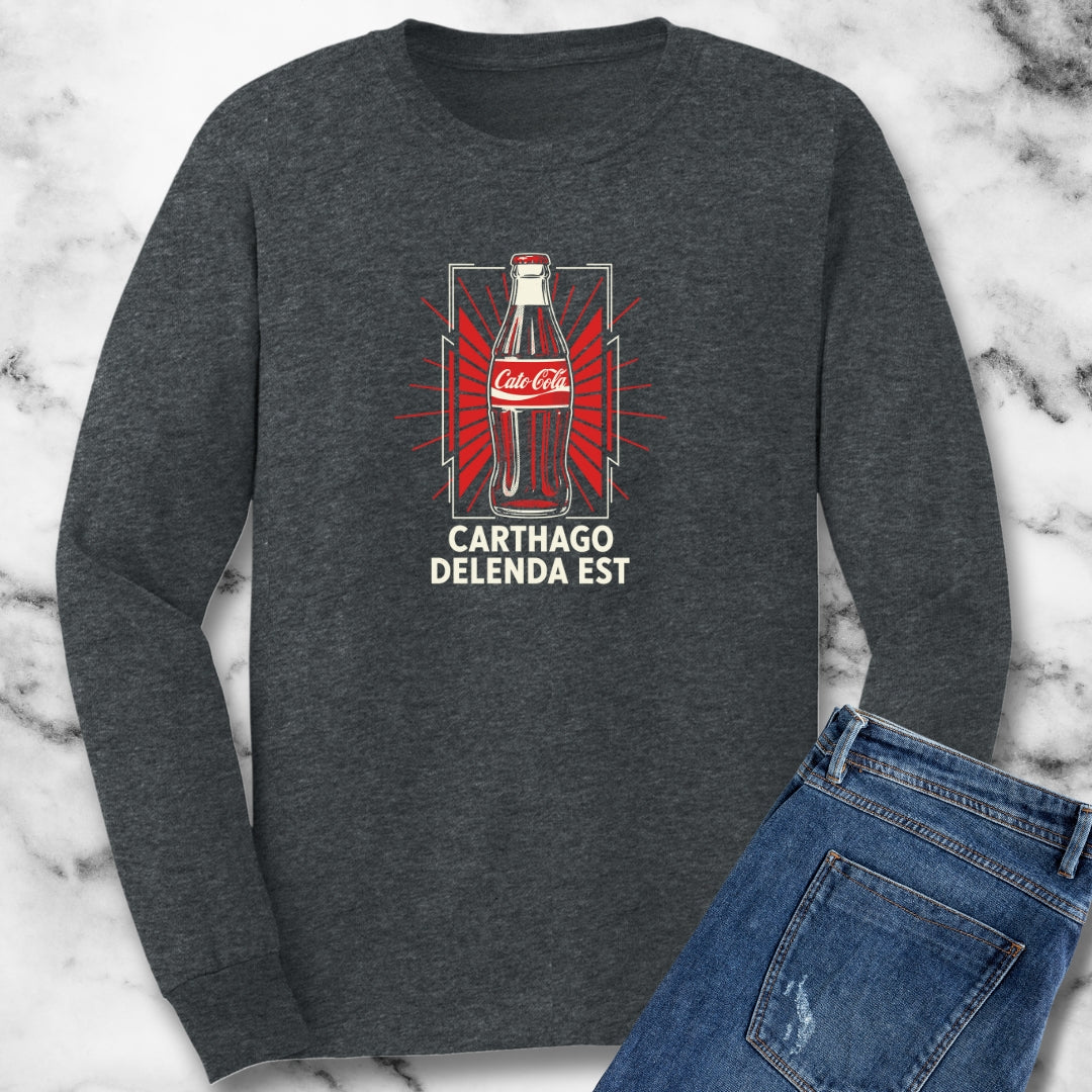 Cato Cola Carthage Delenda Est Long Sleeve Tee