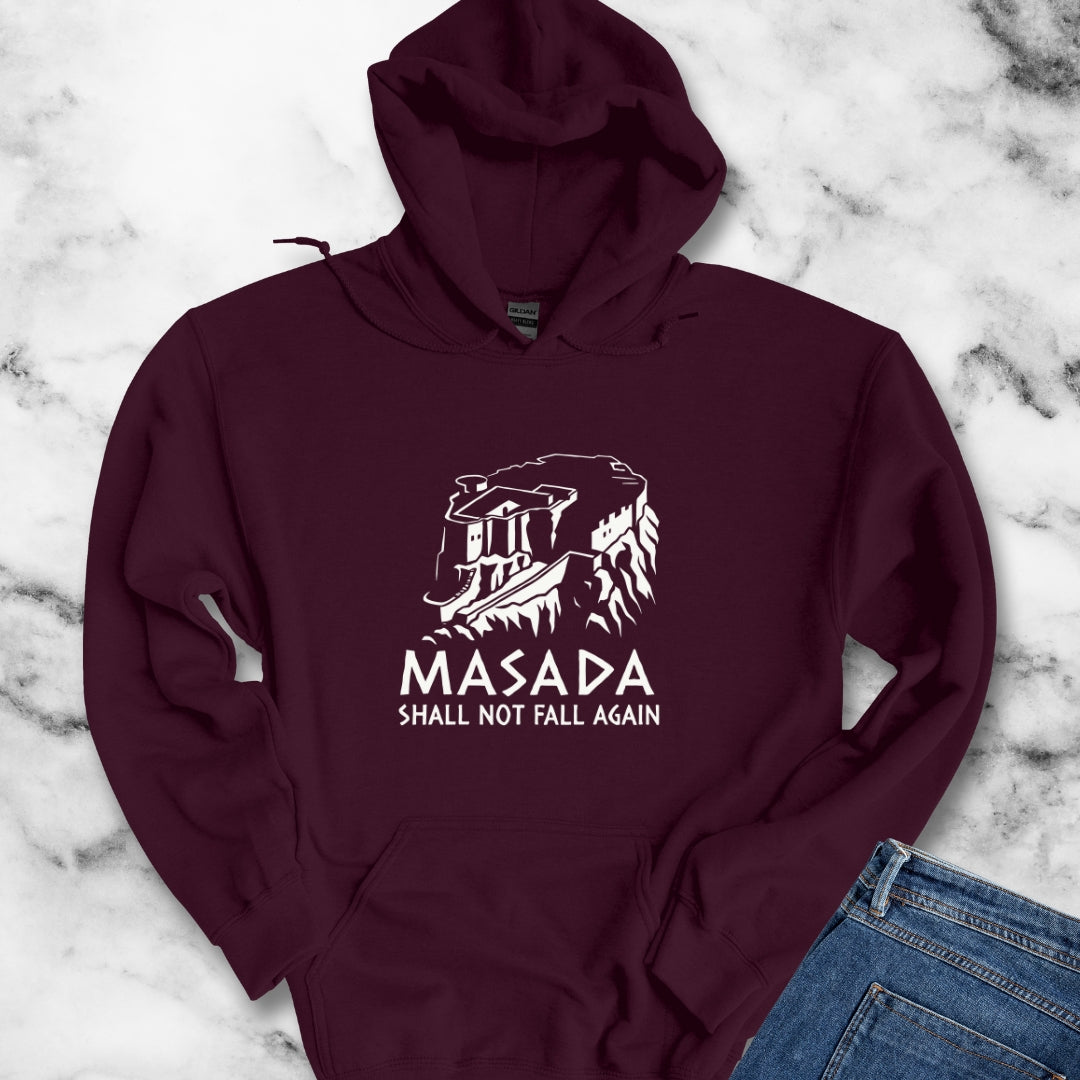 Masada Shall Not Fall Again Jewish Hoodie