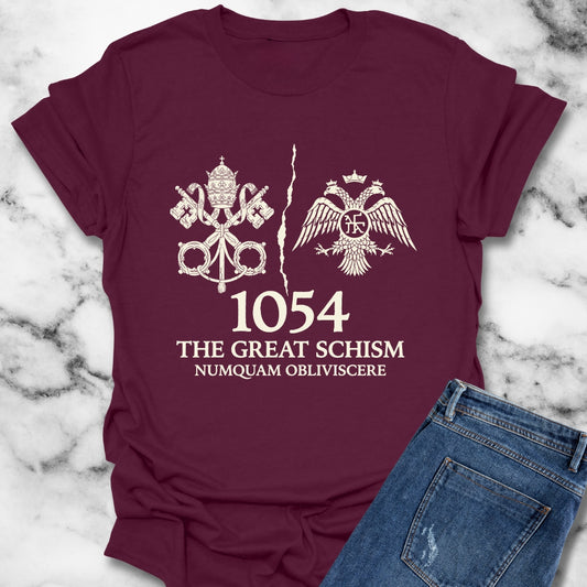 Never Forget 1054 The Great Schism T-Shirt