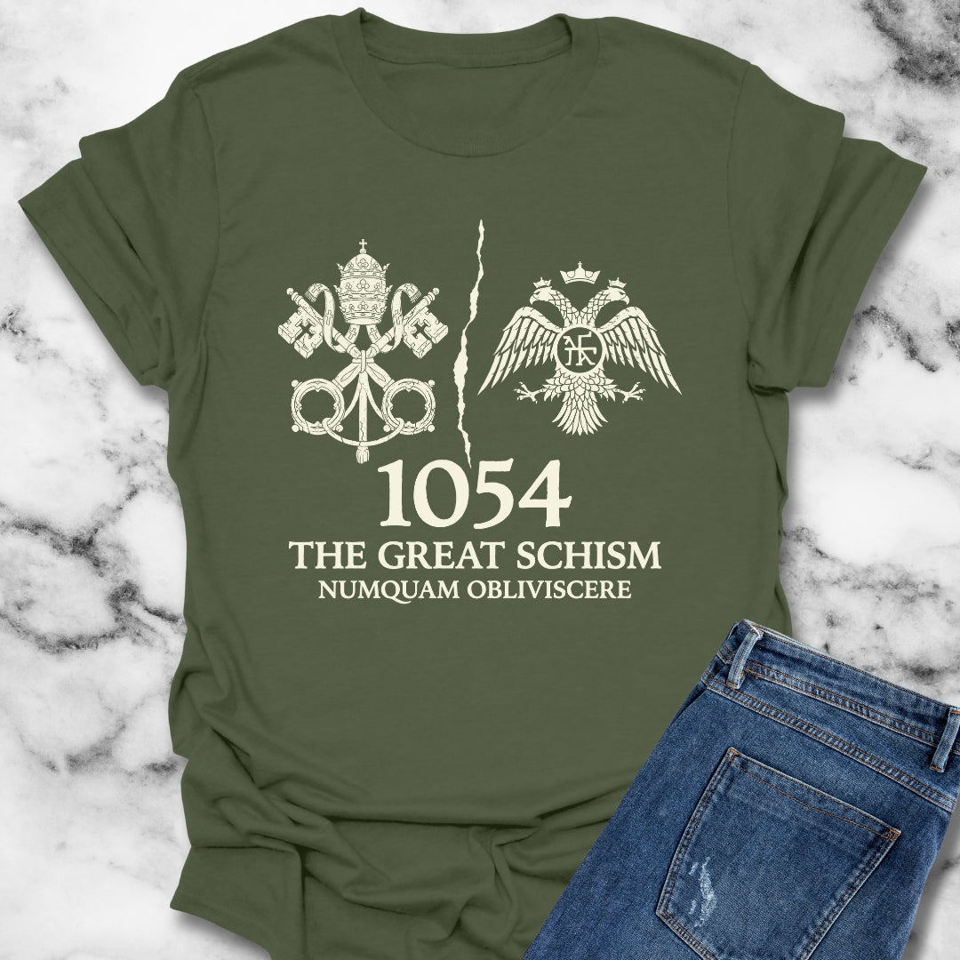Never Forget 1054 The Great Schism T-Shirt