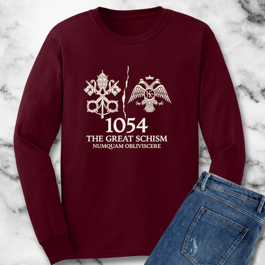 Never Forget 1054 The Great Schism Long Sleeve Tee