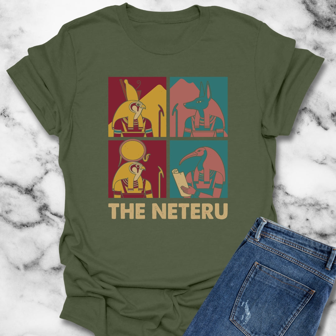 The Neteru Egyptian Gods Pantheon T-Shirt