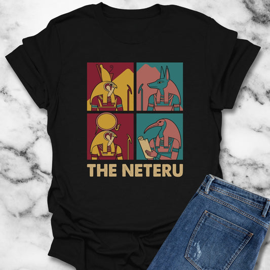 The Neteru Egyptian Gods Pantheon Unisex Lightweight T-Shirt