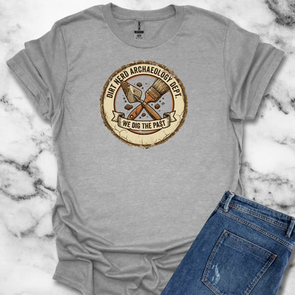 Dirt Nerd Archaeology Dept. Badge Unisex Lightweight T-Shirt