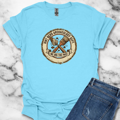 Dirt Nerd Archaeology Dept. Badge Unisex Lightweight T-Shirt