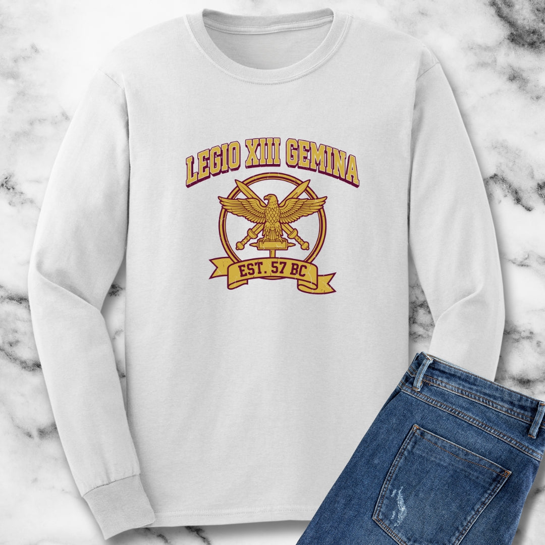 Varsity Style Legio XIII Gemina Unisex Long Sleeve Tee