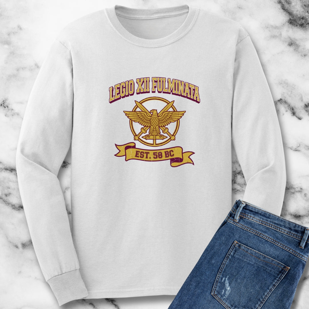 Varsity Style Legio XII Fulminata Unisex Long Sleeve Tee