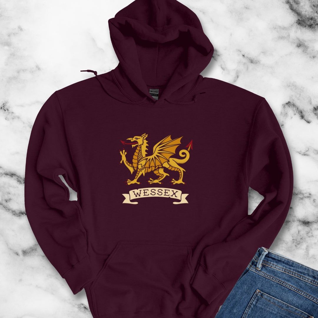 Golden Wyvern Dragon Wessex Hoodie