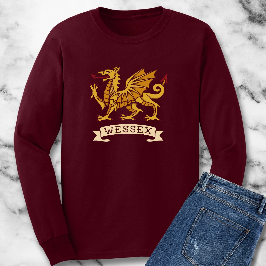 Golden Wyvern Dragon Wessex Long Sleeve Tee