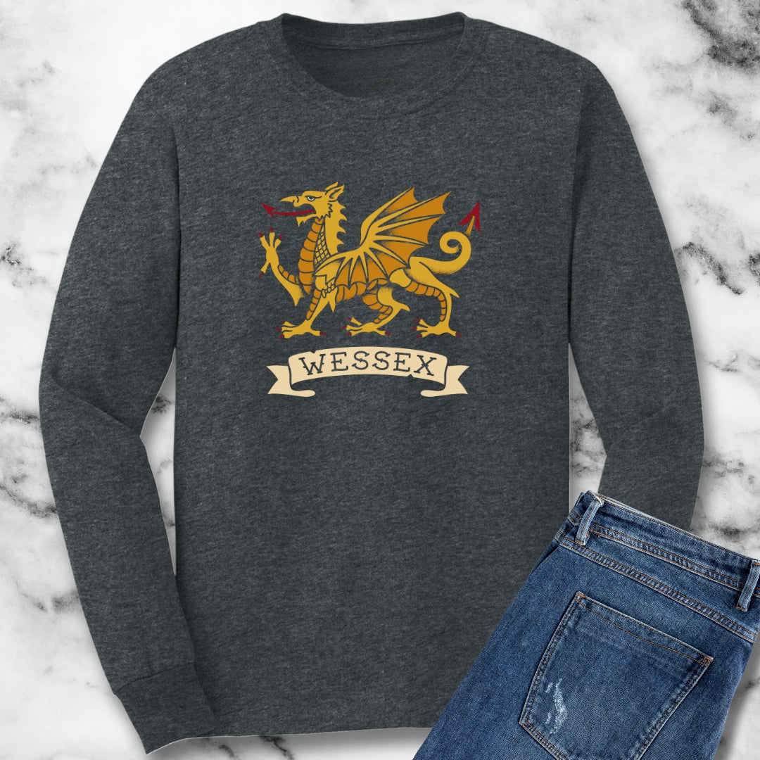 Golden Wyvern Dragon Wessex Long Sleeve Tee
