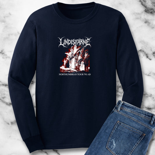 Lindisfarne Tour Viking Raid Long Sleeve Tee