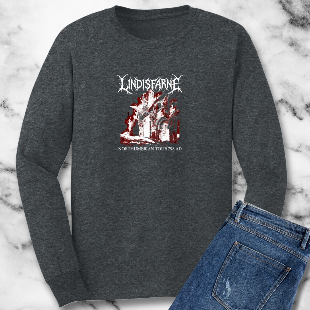 Lindisfarne Tour Viking Raid Long Sleeve Tee