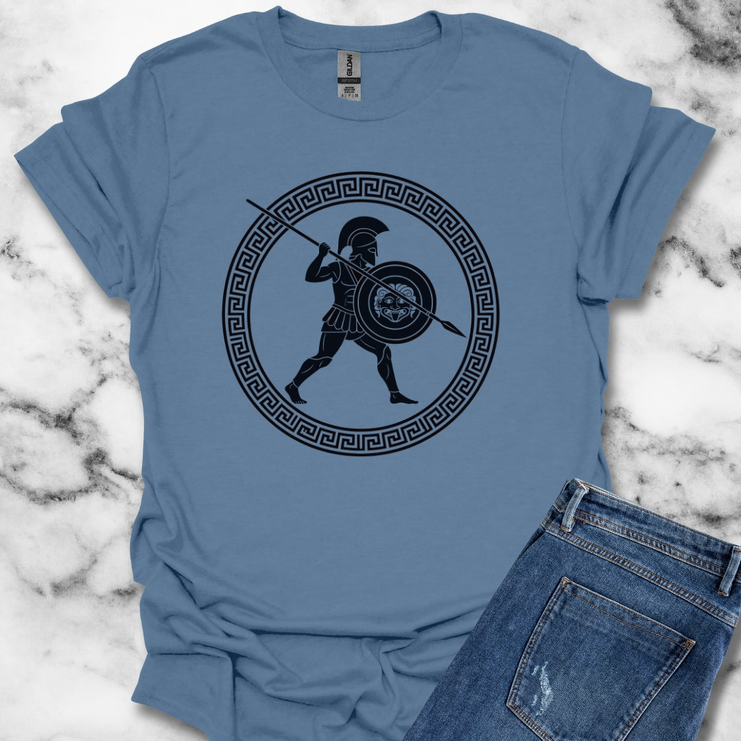 Hoplite Ancient Greek Warrior Unisex Lightweight T-Shirt