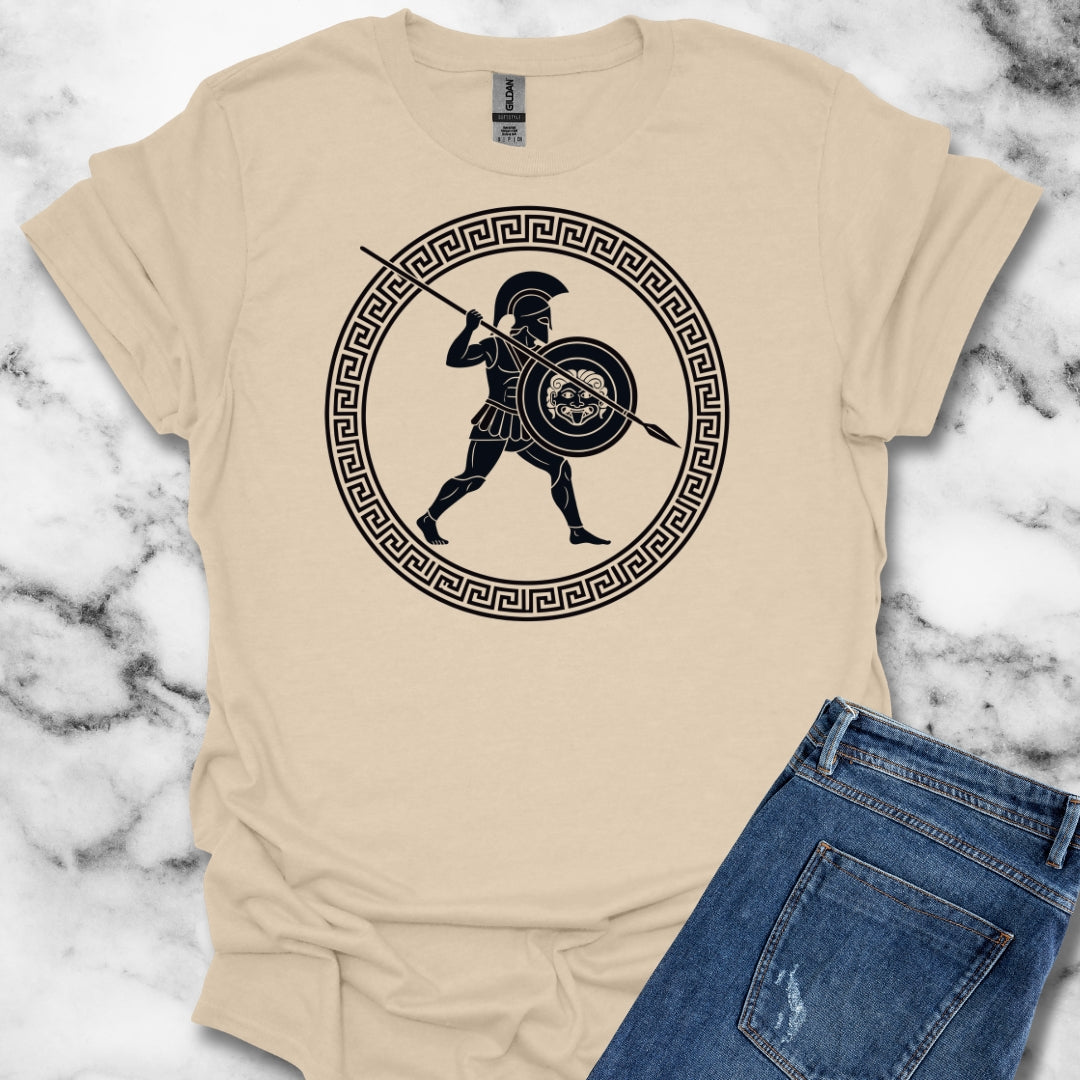 Hoplite Ancient Greek Warrior Unisex Lightweight T-Shirt