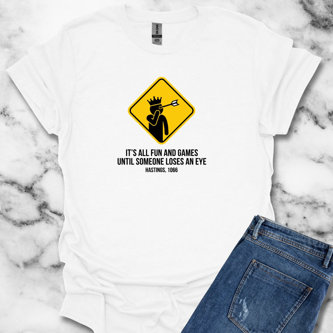 Hastings King Harold Loses an Eye T-Shirt