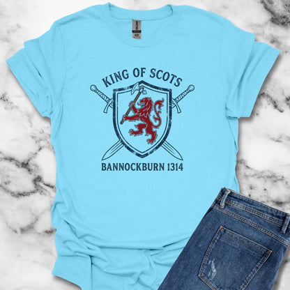 Battle of Bannockburn 1314 King of Scots Unisex Lightweight T-Shirt