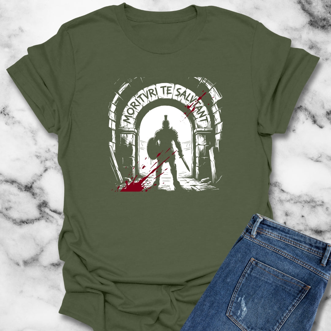 Morituri Te Salutant Gladiator We Salute You T-Shirt