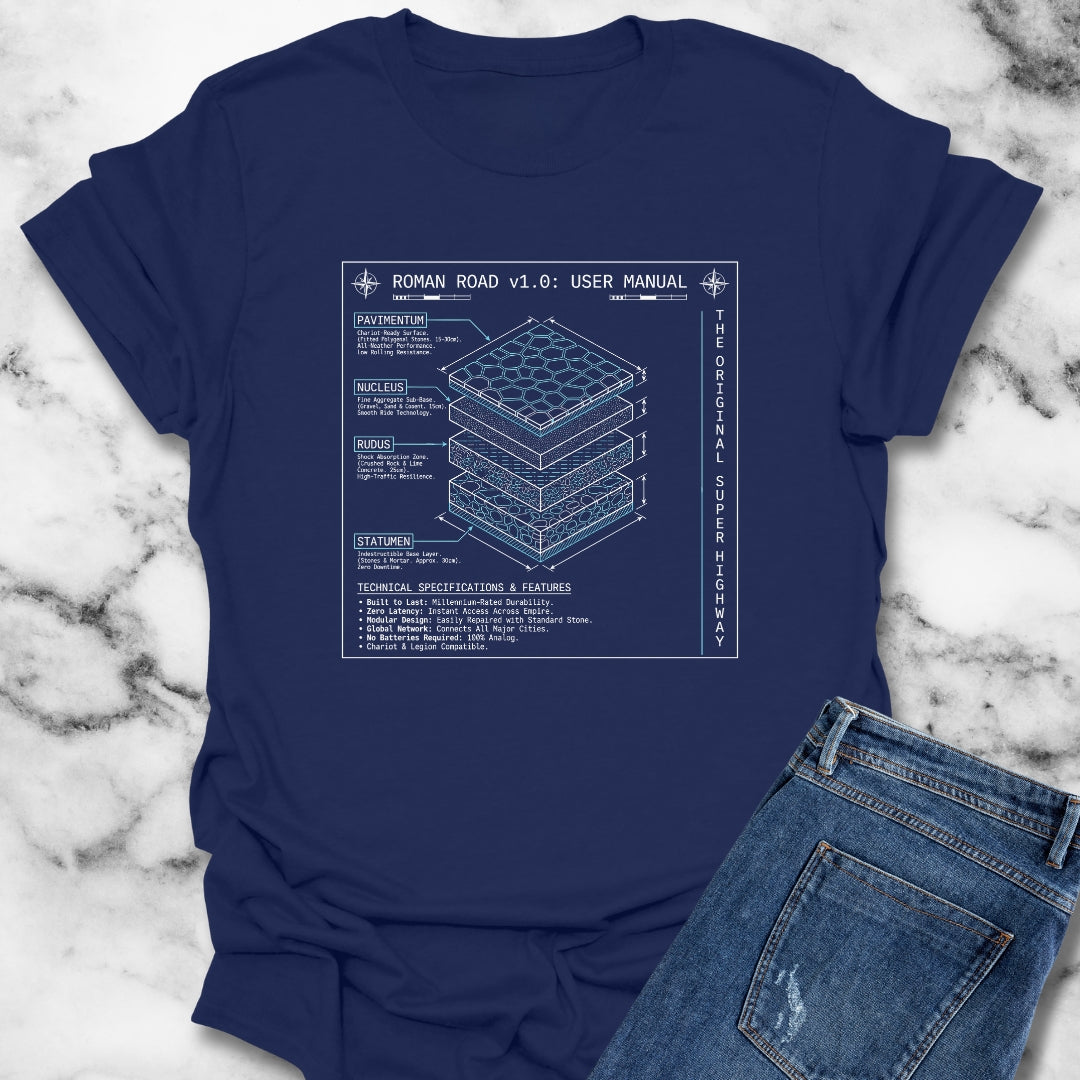 Roman Road Schematic T-Shirt