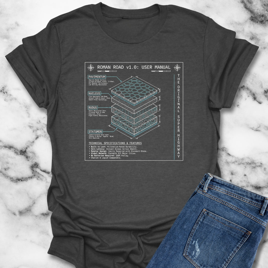 Roman Road Schematic T-Shirt