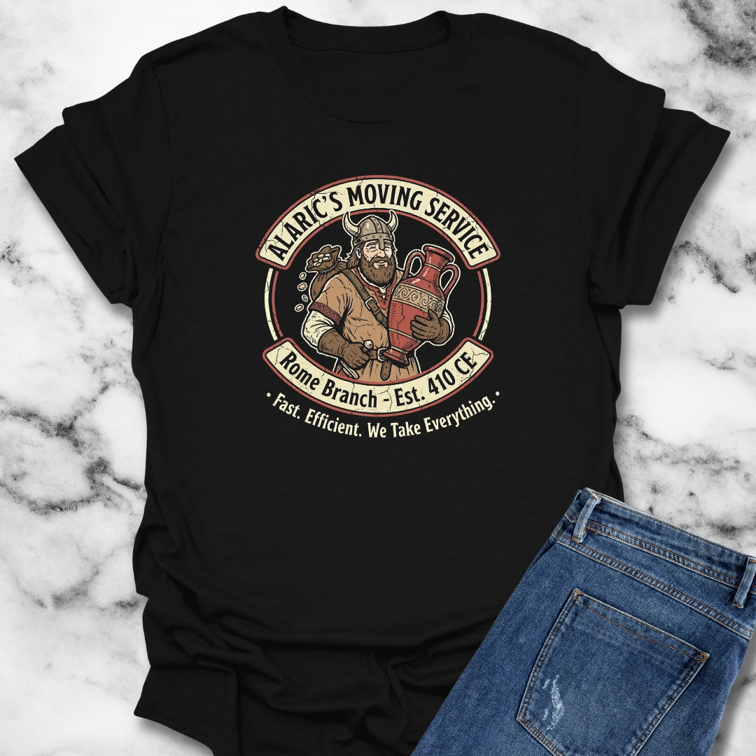 Alaric Moving Service Goth Sack of Rome T-Shirt