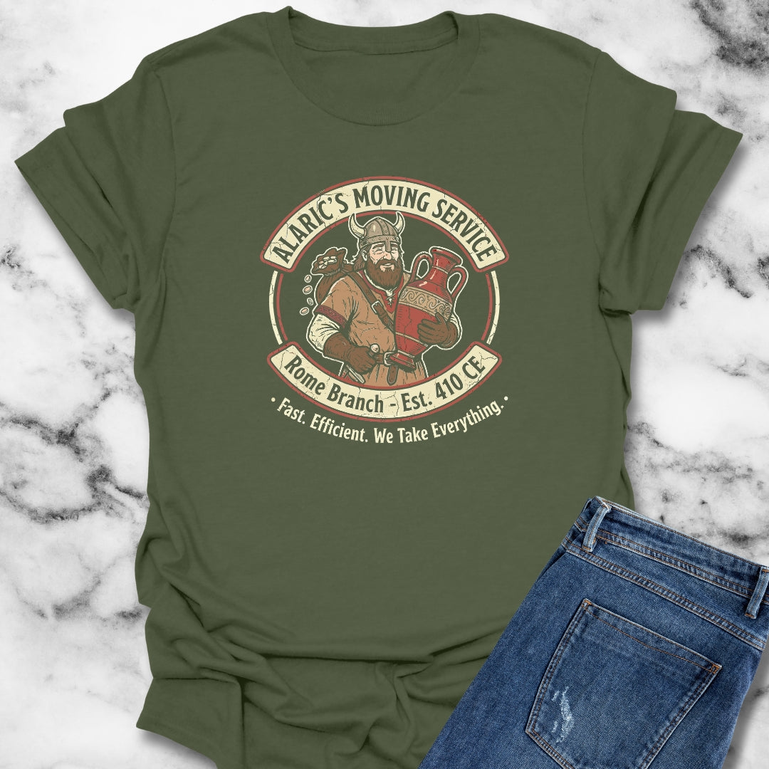 Alaric Moving Service Goth Sack of Rome T-Shirt