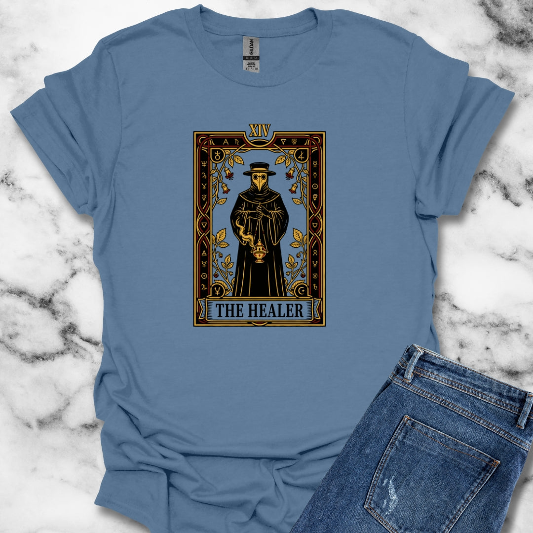 Plague Doctor Tarot Card T-Shirt