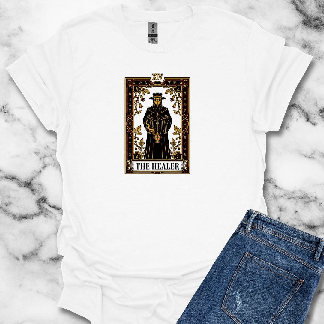 Plague Doctor Tarot Card T-Shirt