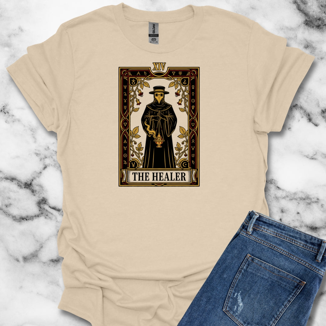 Plague Doctor Tarot Card T-Shirt