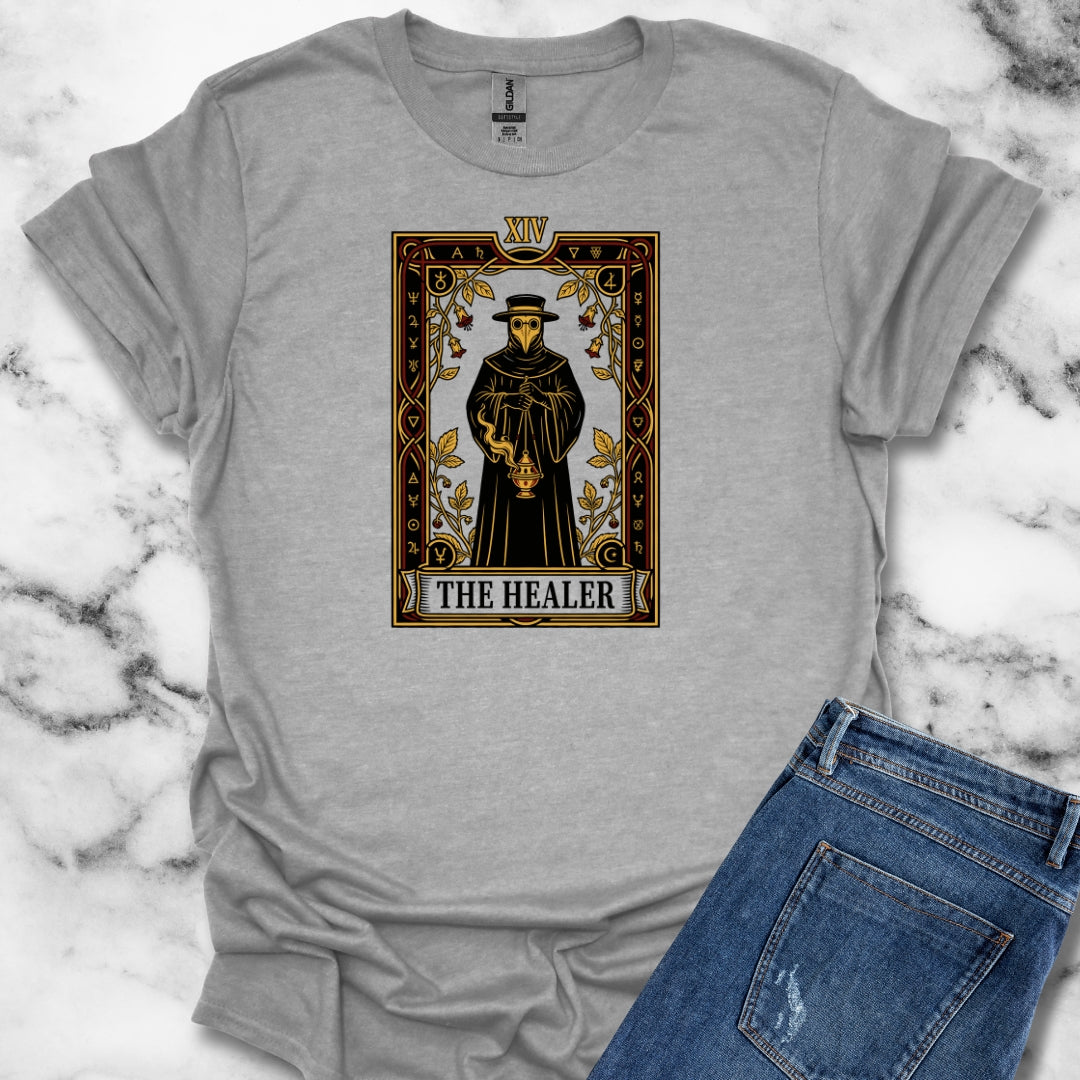 Plague Doctor Tarot Card T-Shirt