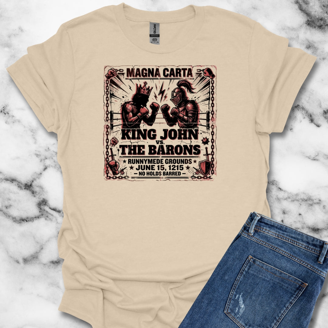 Magna Carta King John vs the Barons T-Shirt