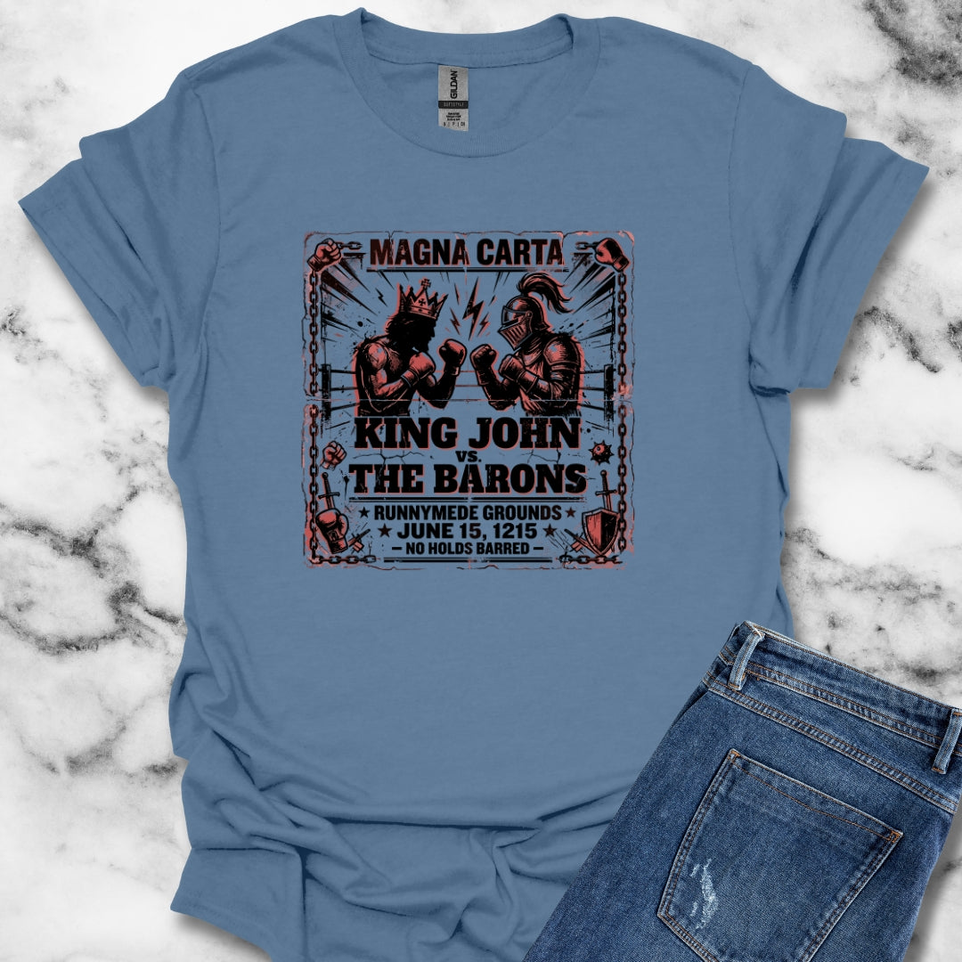 Magna Carta King John vs the Barons T-Shirt