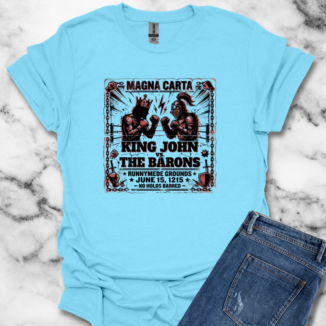 Magna Carta King John vs the Barons T-Shirt