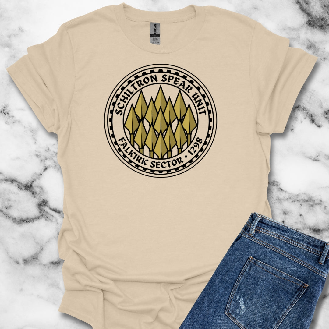 Battle of Falkirk Schiltron Spear Unit T-Shirt