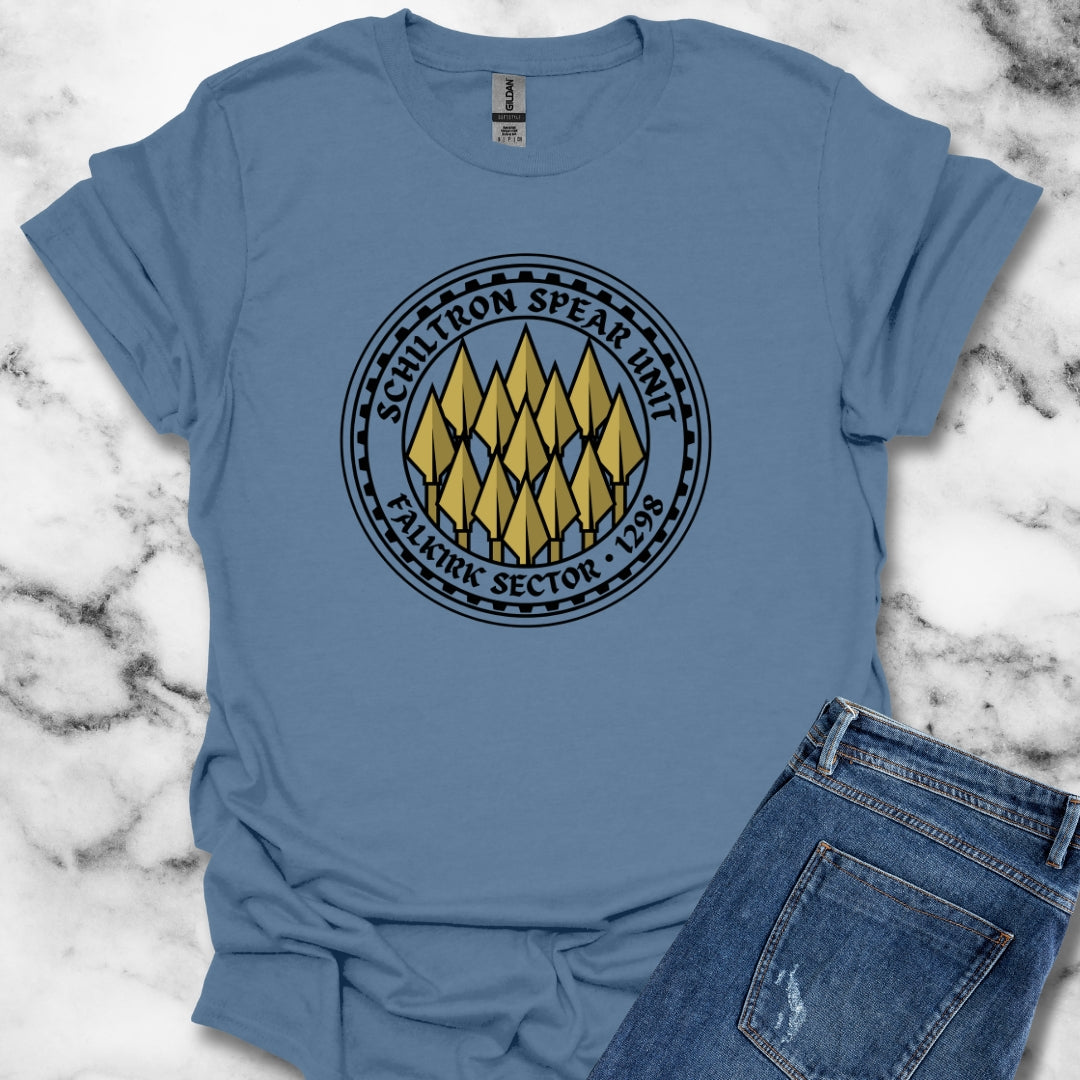 Battle of Falkirk Schiltron Spear Unit T-Shirt