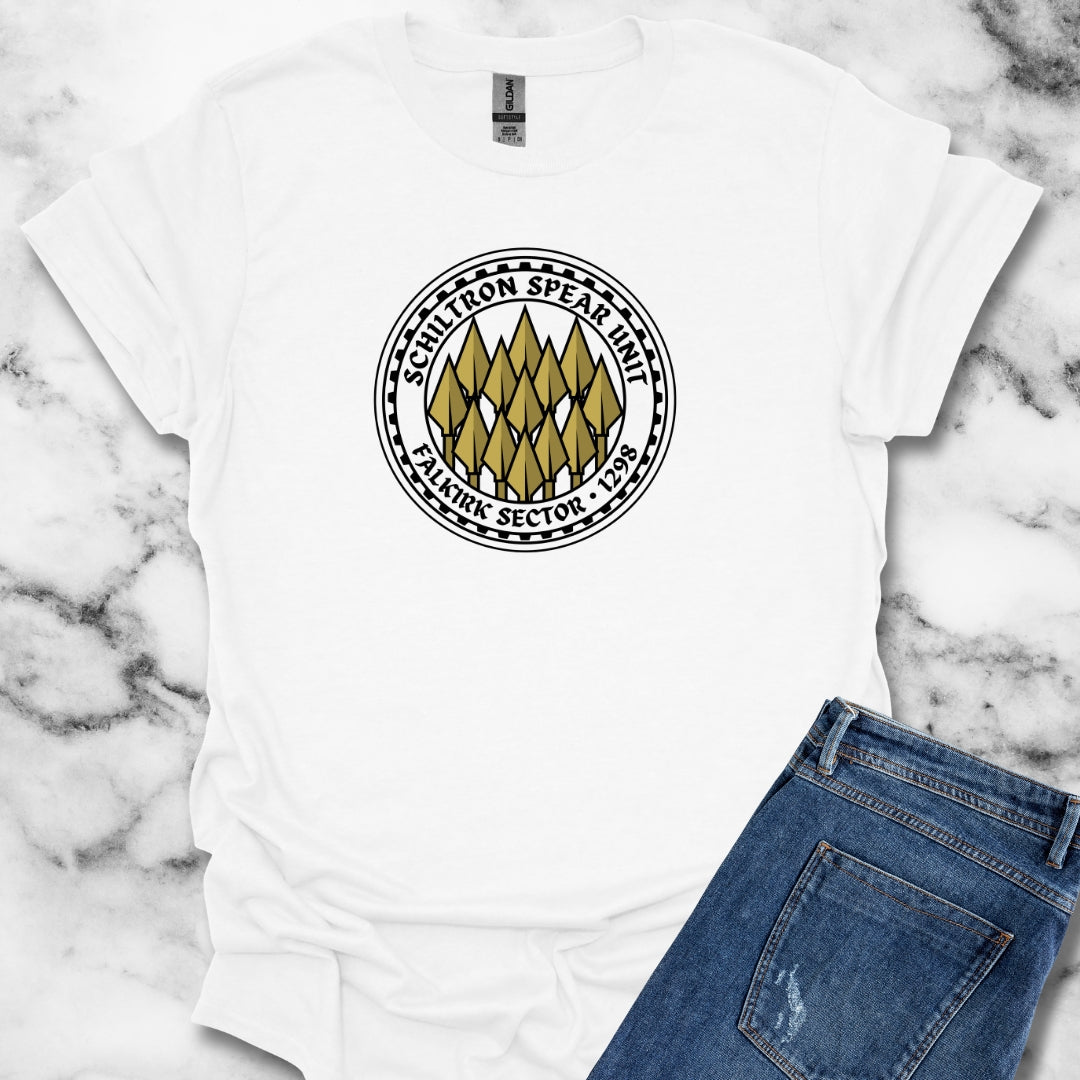 Battle of Falkirk Schiltron Spear Unit T-Shirt