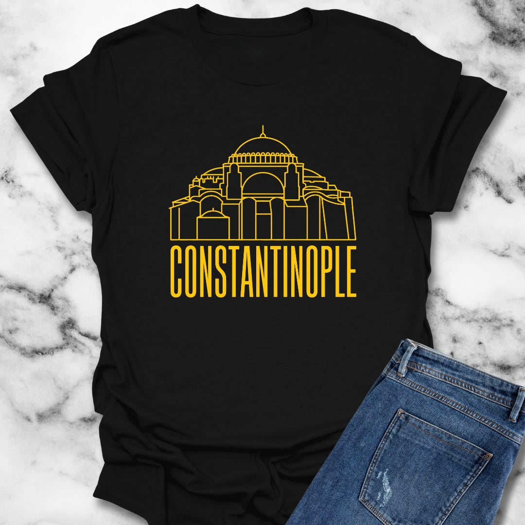 Constantinople Hagia Sofia Line Art T-Shirt