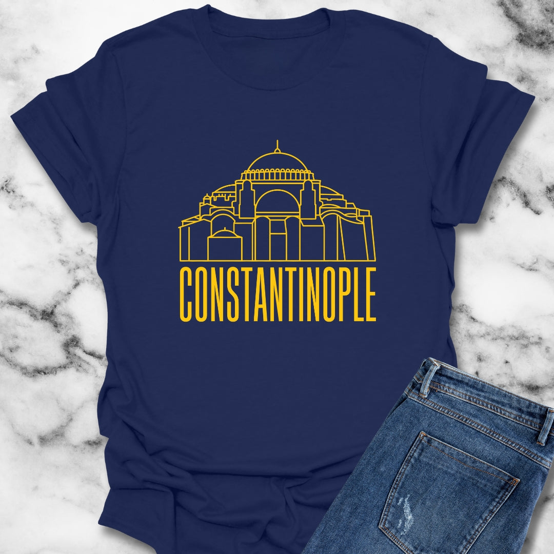 Constantinople Hagia Sofia Line Art T-Shirt