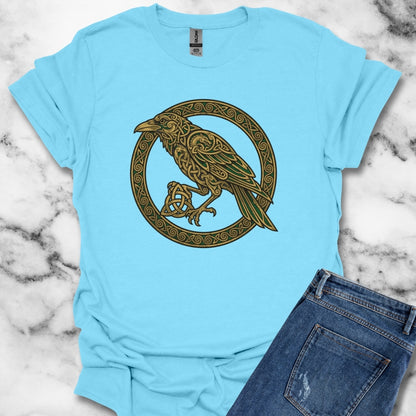 Celtic Raven Unisex Lightweight T-Shirt