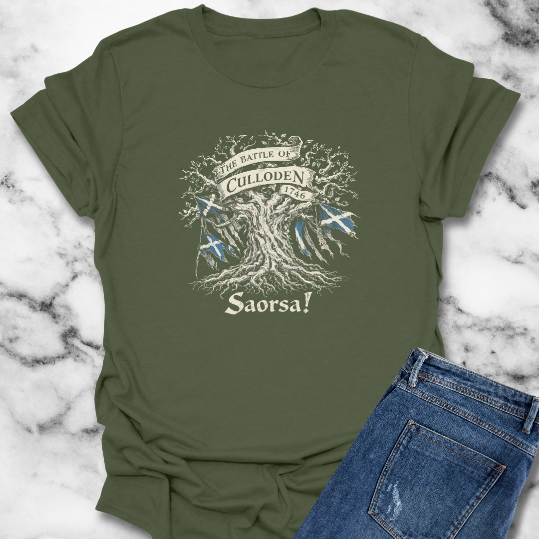 Battle of Culloden Saorsa Freedom T-Shirt