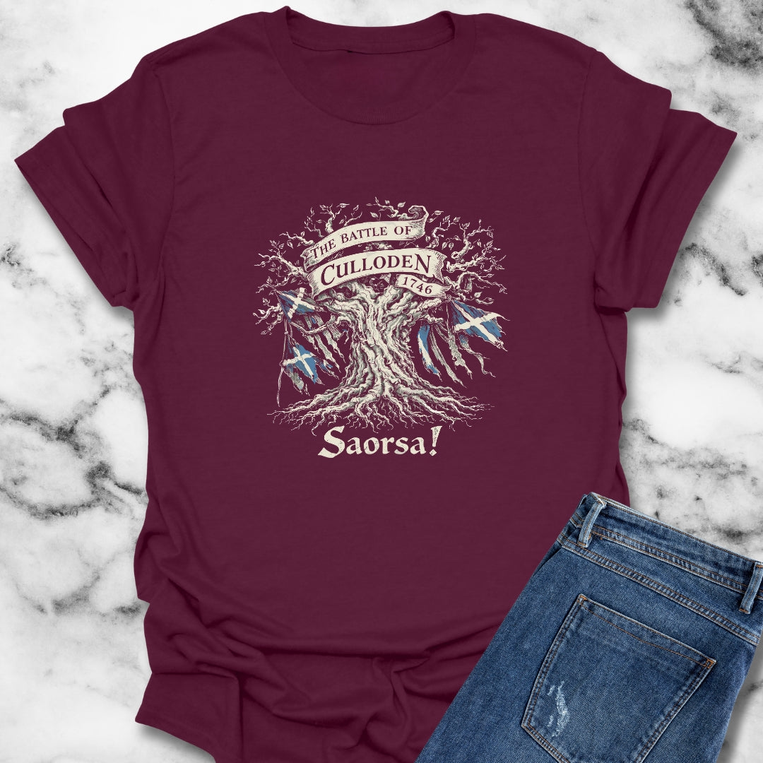 Battle of Culloden Saorsa Freedom T-Shirt