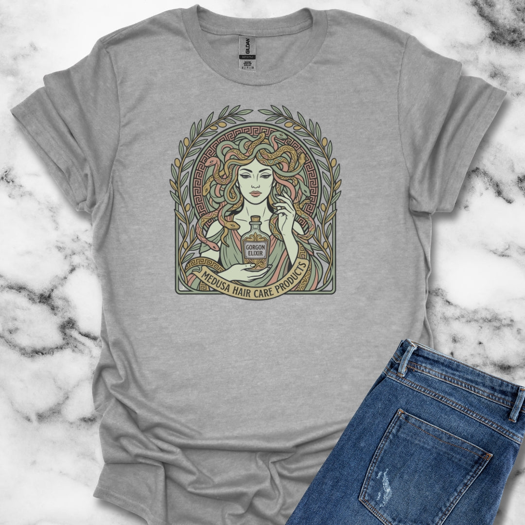 Medusa Hair Care Products Art Nouveau Lightweight Unisex T-shirt