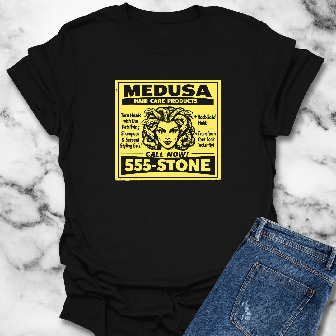 Medusa Hair Care Products Vintage Ad Style T-Shirt