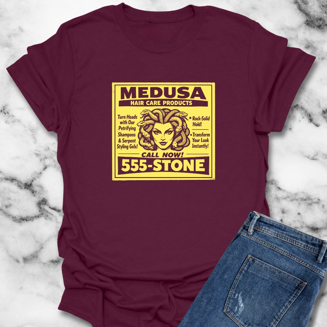 Medusa Hair Care Products Vintage Ad Style T-Shirt