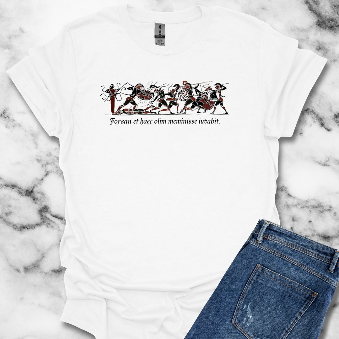 Aeneid Good Old Days Quote in Latin Lightweight Unisex T-shirt