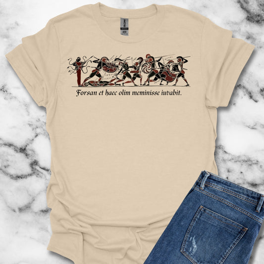 Aeneid Good Old Days Quote in Latin Lightweight Unisex T-shirt