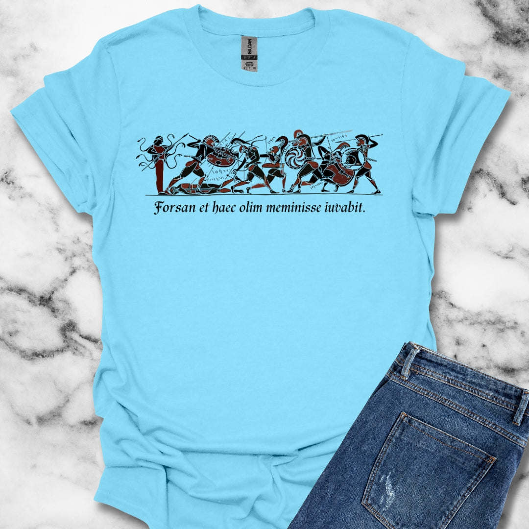 Aeneid Good Old Days Quote in Latin Lightweight Unisex T-shirt